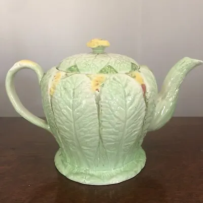 Buy Vintage Grimwades Royal Winton Rubian Art Primula Teapot 1920s Hand Painted • 95£