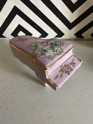 Buy Pretty Limoges Ceramic Piano Trinket Box • 49.99£