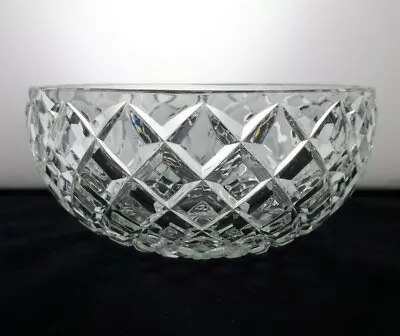 Buy Cut Crystal Glass 8 /20cm Patterned Fruit / Trifle / Serving Bowl- 1.6kg Vintage • 22£
