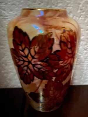 Buy Vintage Old Court Ware Lustre Vase Hand Painted Lustre And Gilt 5.5  /14cm High  • 8£