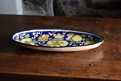 Buy Large Studio Pottery Ceramic Serving Dish Decorated With Lemons,Handmade Pottery • 96£