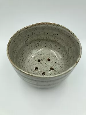 Buy Hand Thrown Studio Pottery Stoneware Berry Bowl Strainer • 20£