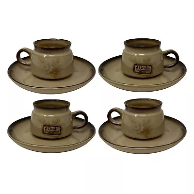 Buy Denby Memories Stoneware 8 Pc Demitasse Espresso Cup 4 Oz & Saucer 5⅞  Set RARE • 85.24£