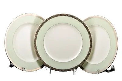 Buy NORITAKE Fascination Green Round Accent Plates Set/3 Dinnerware New • 62.33£