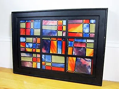 Buy Stained Glass Sticker Barcelona Self Adhesive Window Film 67.5 Cm X 2 M Roll UK • 14.90£