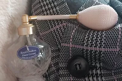 Buy Royal Doulton Finest English Crystal Perfume Atomiser Spray Bottle 3” Unused • 9.99£