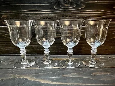 Buy Baccarat France Provence Pattern Crystal Water Goblet 6 3/8” Clear Set Of 4 • 208.72£