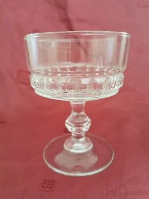 Buy Vintage Quality French Glass Wine Or Dessert Glass Traditional Old  11.5cm High • 7.99£