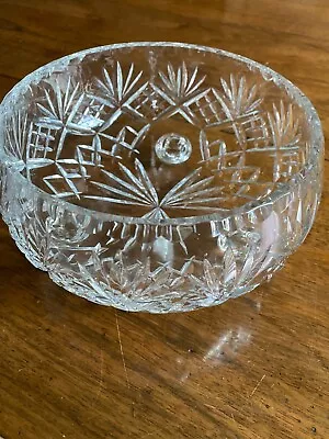 Buy Heavy Crystal/Cut Glass Bowl With Small Legs 17 Cms Diameter • 12£