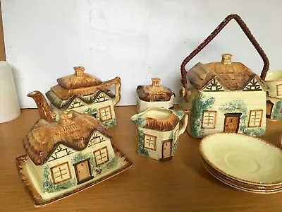 Buy Vintage Keele St Pottery Cottageware Teapot Coffee Pot Set Kensington Price • 55£