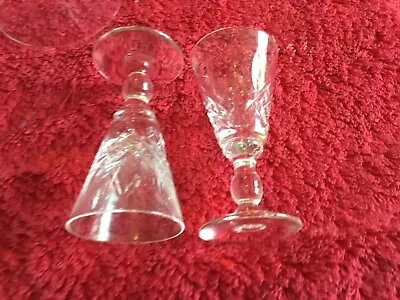 Buy Royal Brierley Oxford Style 2 Liquere Glasses Ball Stem C 1985 • 10£