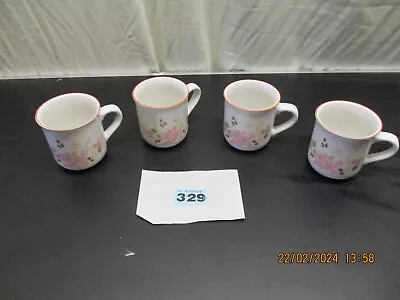 Buy 4 X VINTAGE BOOTS HEDGE ROSE TEA COFFEE MUGS • 9.99£