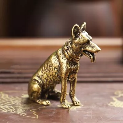 Buy Lucky Brass Fortune Dog Home Small Ornaments Little Puppy Bronze Chinese Desktop • 3.58£