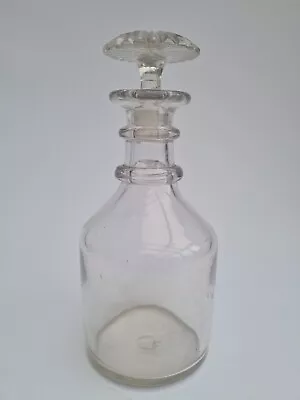 Buy Antique Georgian Clear Glass Decanter With Original Stopper C1800 22cm Tall • 39.99£