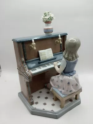 Buy Lladro Girl Playing Piano #5462 D-19C Figurine Statue • 153.40£