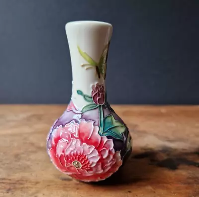 Buy Vintage Old Tupton Ware Small Decorative Vase Butterfly Floral Peony Pattern • 19.99£