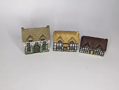 Buy Set Of 3 Vintage Wade House Whimsey-On-Why The Why Knot Inn Car Park  Brown Ales • 17£
