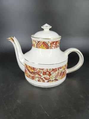 Buy Vintage Arthur Wood Teapot 5300 Golden Rim Floral Pattern No Chips, No Cracks • 13.73£