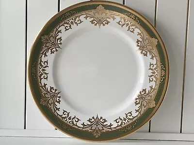 Buy De Lamerie Chatsworth Garland Encrusted Gold & Green Edge Dinner Plate 10.75  • 150£