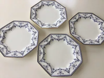 Buy Wedgwood Blue And White Octagonal Plates X4 • 15£