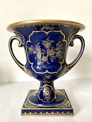 Buy Booths Silicon China T. Goode & Co South Audley Street GILDED BLUE Urn Planter • 28£