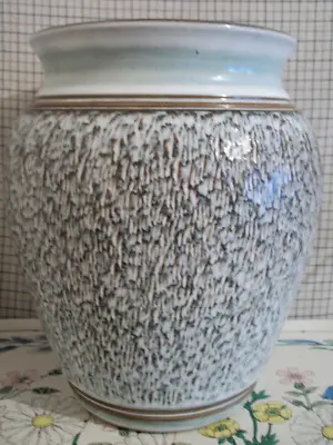 Buy Vintage Large 1970's Denby Bracken Sgraffito Stoneware Vase - Free Post • 28£