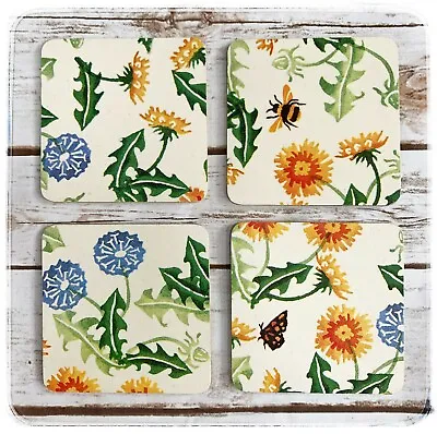 Buy Handmade Wooden Coasters Emma Bridgewater Dandelion Bee Butterfly Unique Gift • 10.90£