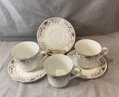 Buy Vintage 3 Cups & 3 Saucers -Claremont Fine Porcelain China Wade Sone- JAPAN • 14.18£