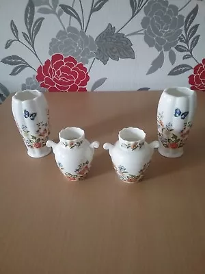 Buy 4 Pieces Aynsley Bone China Cottage Garden Design All Perfect Condition • 12.99£