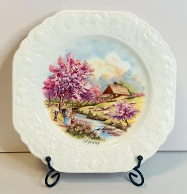 Buy Vintage Plate - Lord Nelson Pottery - American Homestead Spring Family 8  1960s • 7.12£