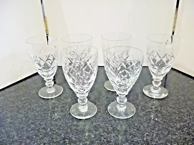 Buy Cut Crystal Glass 6x Port Sherry Glasses • 18£
