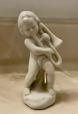 Buy Angel Cherub Figurine Playing Horn 3” Miniature Made In Japan Vintage • 3.32£
