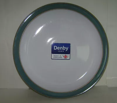 Buy New Denby Langley Azure Rim Salad Dessert Plate Dish Pottery Stoneware China • 43.15£