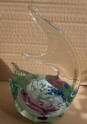 Buy Vintage M'Tarfa Studio Art Glass Fish Sculpture  Paperweight - Signed  Retro • 12.99£