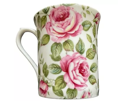 Buy Queens Staffordshire Mug Cottage Rose Fine Bone China - Preloved GC • 0.99£