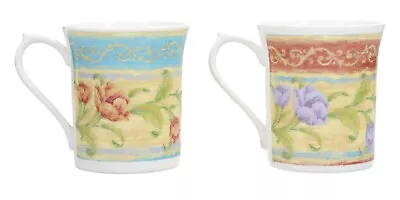 Buy Queens Fine Bone China Floral Mugs X 2 • 16£