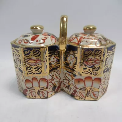 Buy Vintage Wade Gaudy Welsh Style Twin Condiment Pots Rare C. 1900 Collectors Item • 20£