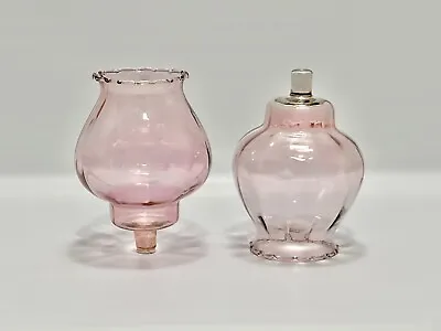Buy Home Interiors Celeste Pink Votive Candle Holders Glass Cups Vintage Mexico 5.5” • 16.09£