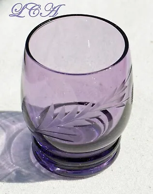 Buy ANTIQUE Whiskey SHOT GLASS Light Amethyst ORIGINAL 1880's Old West SALOON Glass5 • 94.64£