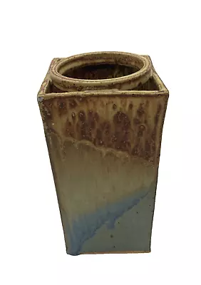 Buy Vintage Tyrone Larson  Art Pottery Vase Mid Century Applied Ring Michigan Studio • 48.03£