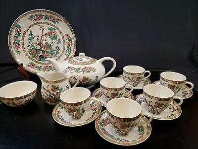 Buy 16pc Antique Lord Nelson Pottery England Indian Tree Pattern Teapot Set  • 182£