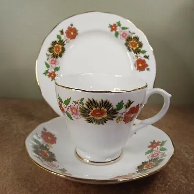 Buy Vintage, Duchess, England Bone China, Floral Tea Cup, Saucer & Side Plate • 5.95£