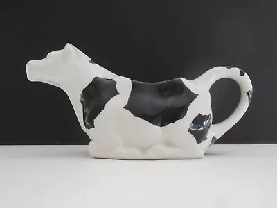 Buy Vintage Cow Creamer Milk Jug Heron Cross Pottery 1876 Black & White • 14.99£