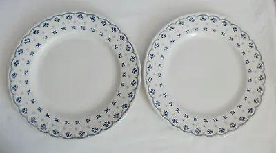 Buy Vintage Barratts Of Staffordshire Blue Clover X 2 Dinner Plates • 12.50£