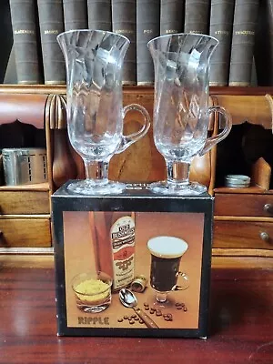 Buy Frank Thrower Dartington Crystal Irish Coffee Glasses X 2 In Box • 7.90£
