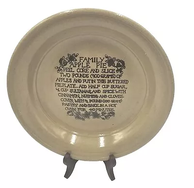 Buy Moira Pottery Stoneware Apple Pie Dish/Plate - 27cm. • 6.50£