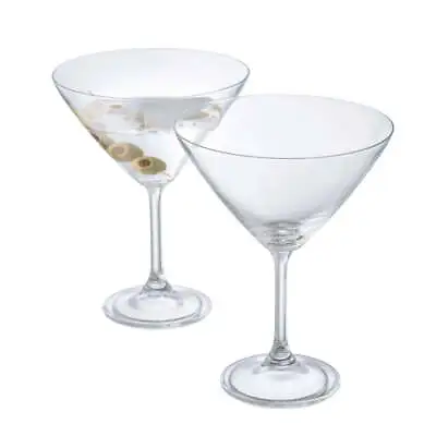 Buy Galway Crystal Elegance Clear Cocktail Glass Pair Brand New In Gift Box • 21.99£