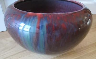 Buy Bretby Pottery Art Nouveau Bowl,  Tooth & Co Ltd,  Red Drip Glaze,  1918c • 25£