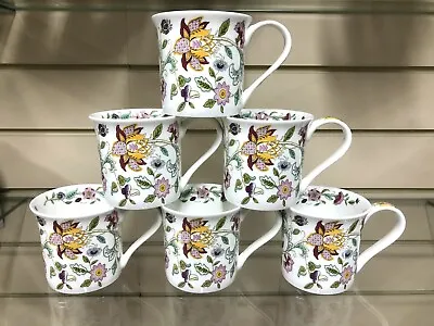 Buy Minton Coffee Mug Floral Tea Coffee Set Of 6 Fine Bone China Ideal Gift • 49.99£