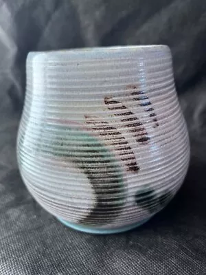 Buy Vintage Bourne Denby Pottery Ridged Abstract Design W/ Signature Mark -12 X 14cm • 10£